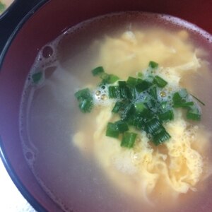 香味ペーストで♪たまごスープ